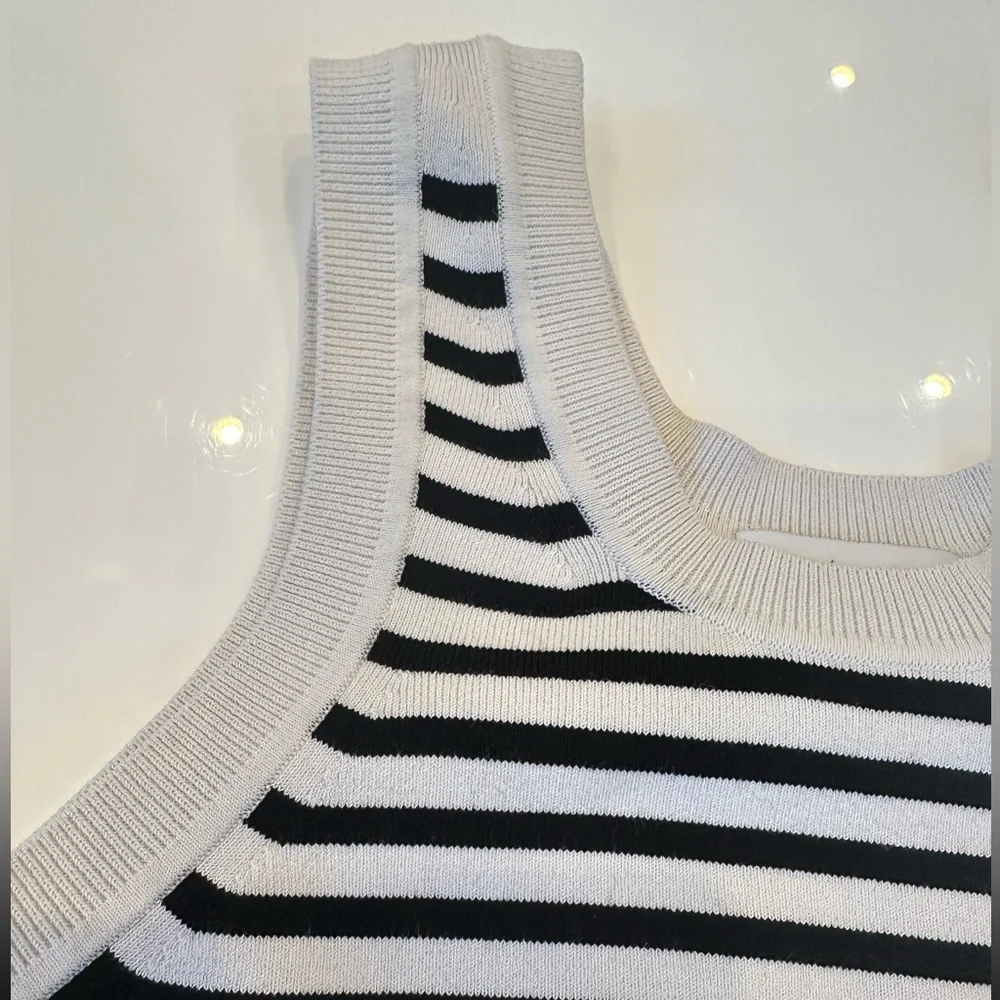 Tanya Taylor Bonnie Knit Striped Sweater Tank Size L retail $225 - Picture 5 of 7